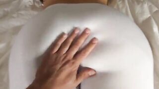 The stepsister got caught watching porn and her stepbrother fucked her doggy style