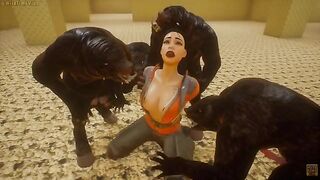 Furry fantasy comes to life in a hot backroom encounter