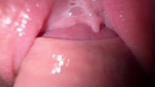 A stepbrother fucks his stepsister in a steamy, close-up scene