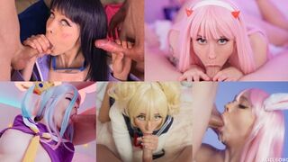 Best Deep Throat Compilation featuring Cosplay with AliceBong's signature style