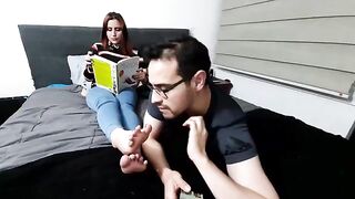 My men have a secret foot fetish they hide