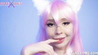 Cosplay Neko delivers anal creampie with intense deepthroat action