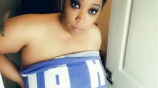 Thick Ebony Step Mom Forced to Fuck her Stepson inside the Closet