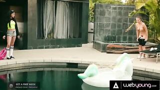 A busty girl Savannah Sixx cheats on her BF with a hot skater Gia Derza
