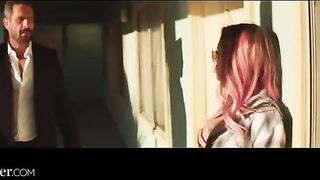 Inked busty babe Chantal Danielle gets fucked on Deeper