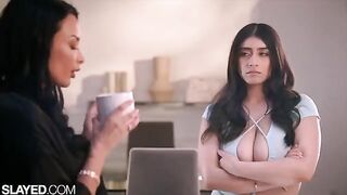 The teacher is replaced by a hot lesbian in the classroom