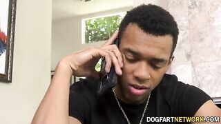 Dad hires Bella Rolland for his son after girl dumps him and they give her their BBC's