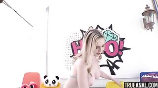 Rebel Rhyder gets her asshole gapped hard in TrueAnal style