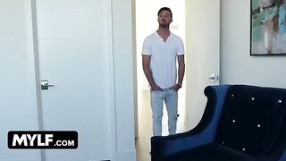 Alix Lynx, the busty bombshell, showcases her incredible skills in this steamy Mylf scene