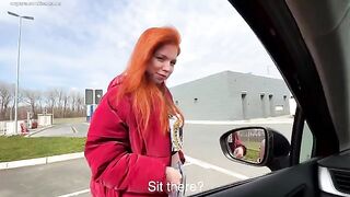 Stranger swallows stranger cock and gets cum on her face