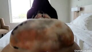 Curvy Latina beauty gets her booty covered with cum
