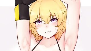 Yang from RWBY teaches you how to jerk your cock properly