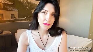Hot MILF gives a deepthroat blowjob to her step son's girl