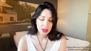 Hot MILF gives a deepthroat blowjob to her step son's girl