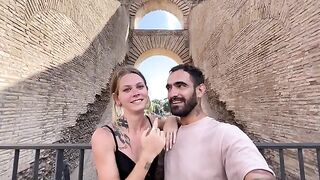 Date night in Rome turns into a passionate session for the neighbors to hear