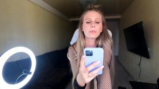 A hot chick fucks with a guy while her girlfriend is on the phone