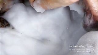 Horny blonde fucks with her boyfriend in the bathtub