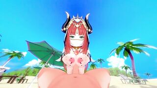 Beautiful girl Nilou has sex in Genshin Impact style