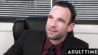 April Olsen got fucked by her boss in his office and it was awesome