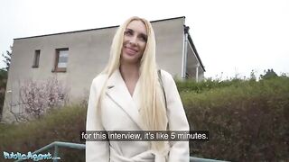 The Public Agent fucked the blonde MILF in the basement for money