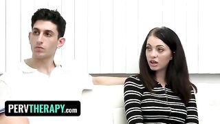 Doctor helps stepsiblings with their sex problems on Perv Therapy