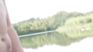A girl was fucking with a stranger on the beach