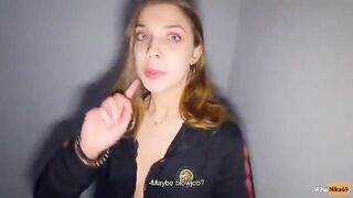 We fucked on the stairs while parents were at home - POV 4K