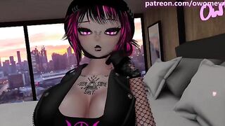 A goth girl named Jess is fucking with her owner