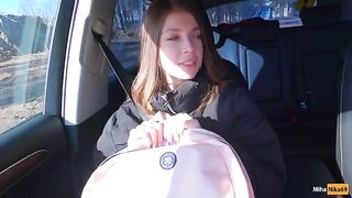 A cute girl agreed to have sex for money with the Public Agent
