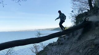 A walk with a Chihuahua around Gdynia Orłowo, abandoned buildings and daring encounters