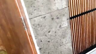 The girl with braces has to pay her rent in a special way