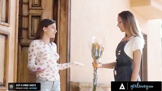 The flower shop owner, in need of money, resorts to desperate measures