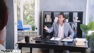 The reformed bad girl Willow is getting fucked by her boss