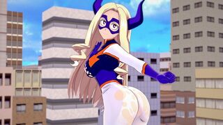 Busty Mt. Lady from My Hero Academia in cock POV action