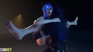 Furry girl breeds with a big cock monster in 3D porn