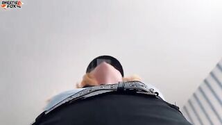 The sexy girl arranged a surprise and sat on my face in police attire