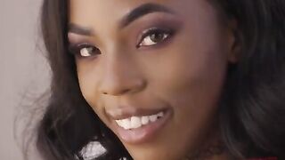 Petite ebony babe Sarah Banks gets her ass gapped hard by anal enthusiasts