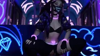 Hentai 3D compilation with League of Legends characters Ahri and Akali in uncensored action
