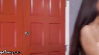 Eliza Ibarra caught with her stepmom in a compromising position