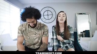 Girl is crazy about sex, she lets her boyfriend fuck her in any pose