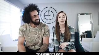 Girl is crazy about sex, she lets her boyfriend fuck her in any pose