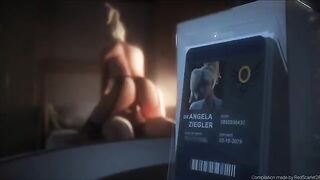 Overwatch Mercy animations with a hot compilation of her best moments