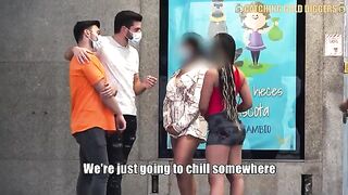 Two hot Mexican teens picked up from the bus stop for an unforgettable experience