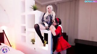 Cosplay girl Octokuro fucked by her horny doppelganger in an intense scene