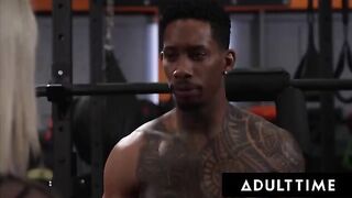Muscle guy fucked ebony beauty Zaawaadi in every hole hard