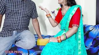 First night of marriage for a cute Indian girl in Hindi