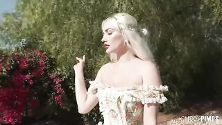 A guy with a big cock fucks the pretty babe Skye Blue hard