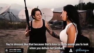 A naturally stacked Femdom cartel boss, Luna Star, teaches her whores new tricks