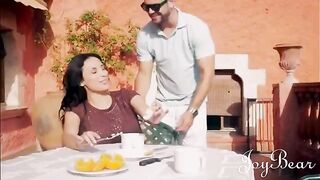Anissa Kate enjoys sensual holiday sex with a well-endowed man