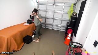 Latina babe Demi Diveena got her ass pounded on the set